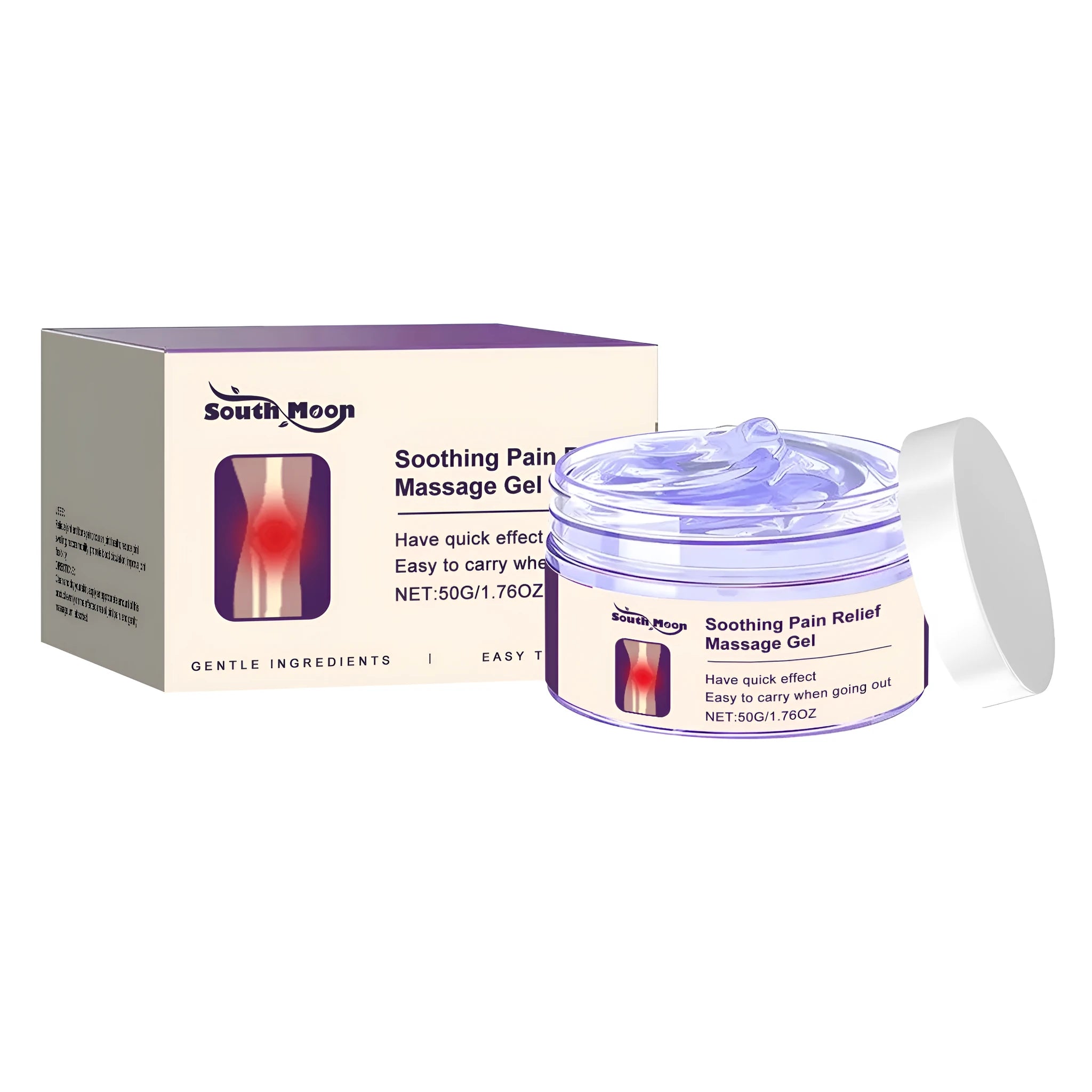 50g tube of menthol and mint leaf joint pain relief gel with cooling formula