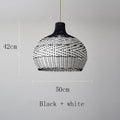 Nordic Scandinavian rattan chandelier with LED light in 50cm diameter size