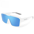 Polarised large frame cycling goggles with TR frame and TAC lenses in a gradient grey colour.