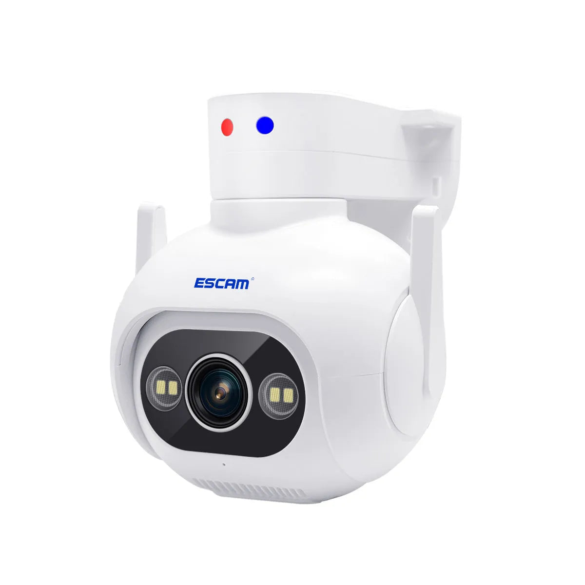 Smart colour night vision H265 security camera with 4MP resolution in plastic housing