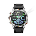 KT80 Smart Watch with Full HD screen and black silicone strap showing heart rate monitor display