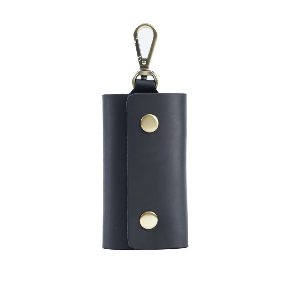 Leather men's wallet key bag multifunctional keychain in retro European style, available in six colours