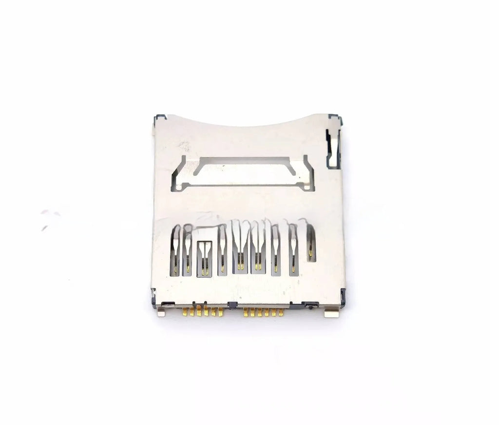 Alloy camera memory card storage slot in high foot or low foot variations