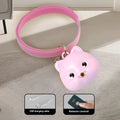 Rechargeable remote control cat collar with infrared halter and adjustable plastic collar in pink or blue options