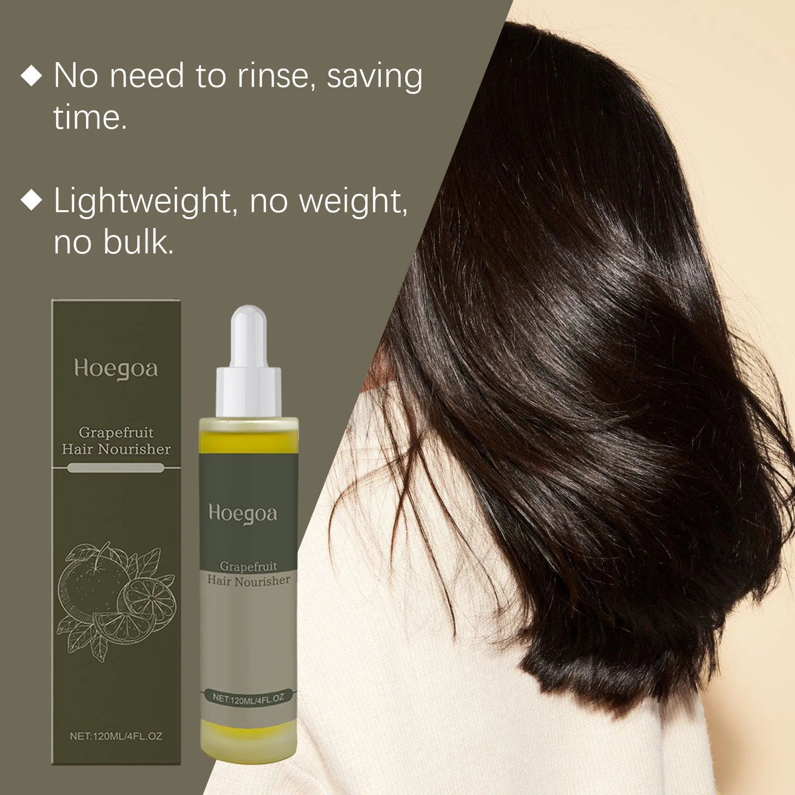 A 120ml bottle of grapefruit hair conditioner with botanical oils including ginger and rosemary.