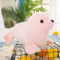 Polar Ocean Underwater World seal plush toy in grey, 25cm height, soft stuffed animal for youth