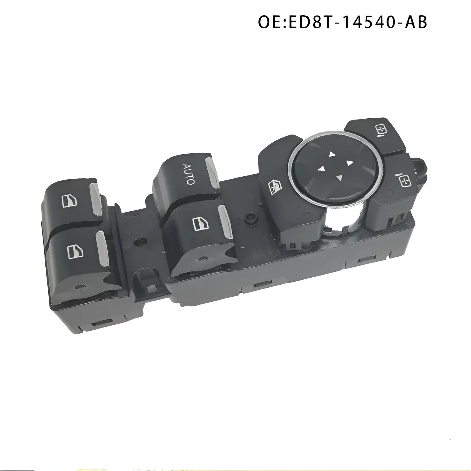 Ford Focus electric window regulator and power window control unit with black ABS housing