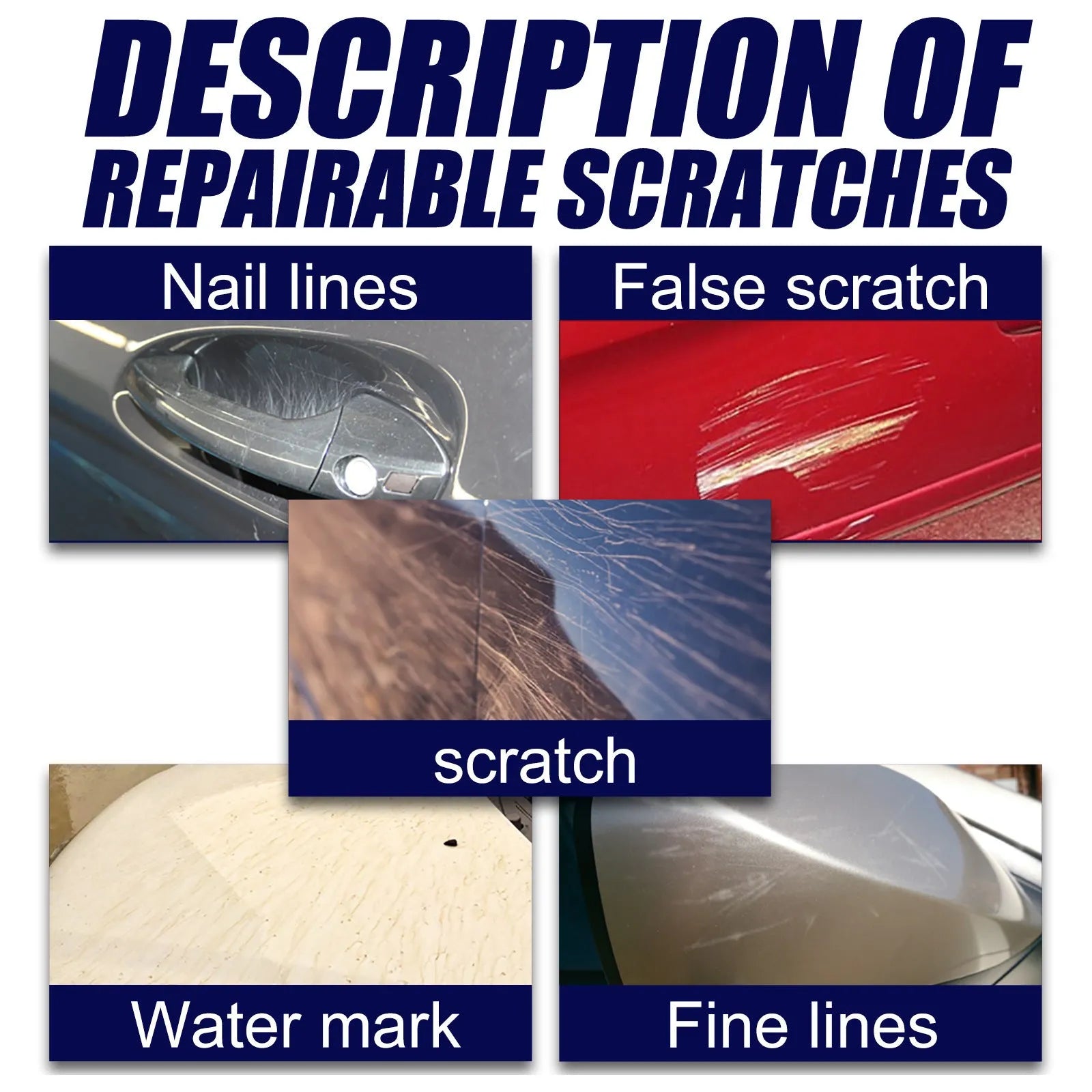 Car scratch repair spray bottle for paint surface scratch removal in 30ml, 50ml or 100ml capacities