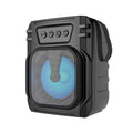 3107 colour portable Bluetooth speaker with USB charging cable