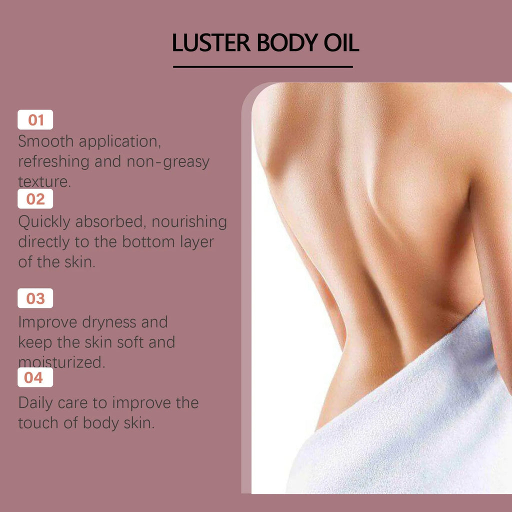 Gloss Care Body Massage Oil 100ml bottle with natural oils and vitamin E