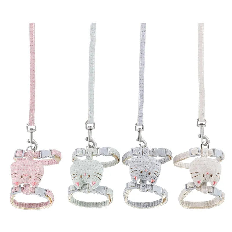 T-shaped cloth cat pulling rope in beige colour suitable for cats up to 8kg