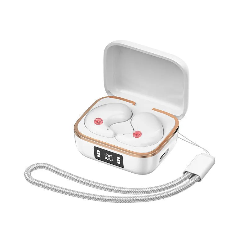 Mini J11 wireless Bluetooth headset in black in-ear sports style with charging bay