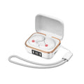 Mini J11 wireless Bluetooth headset in black in-ear sports style with charging bay