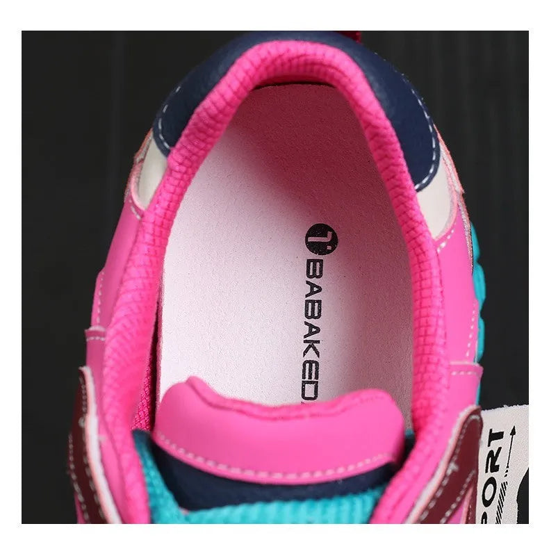Leather sports casual shoes with thick rubber soles in multiple colour options