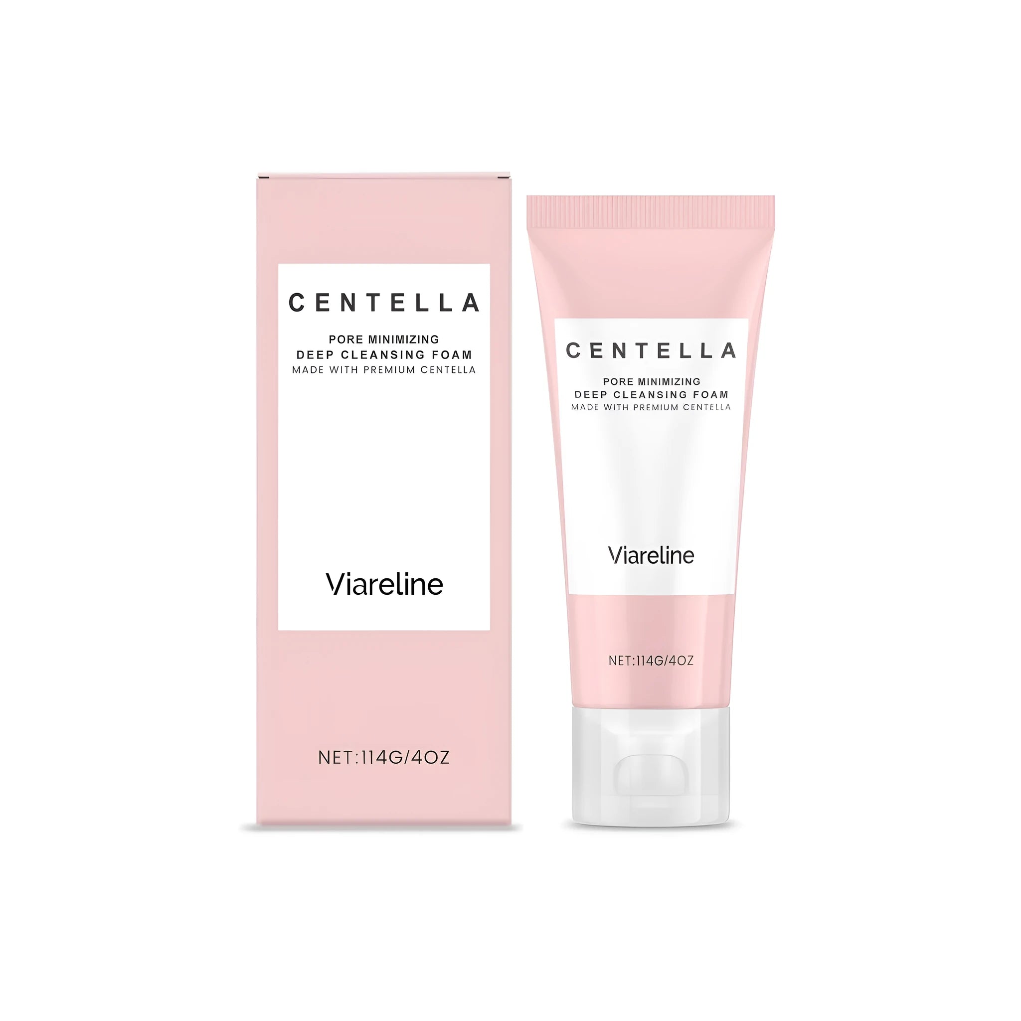 114g tube of pore minimizing deep cleansing foam with Centella and papaya extracts