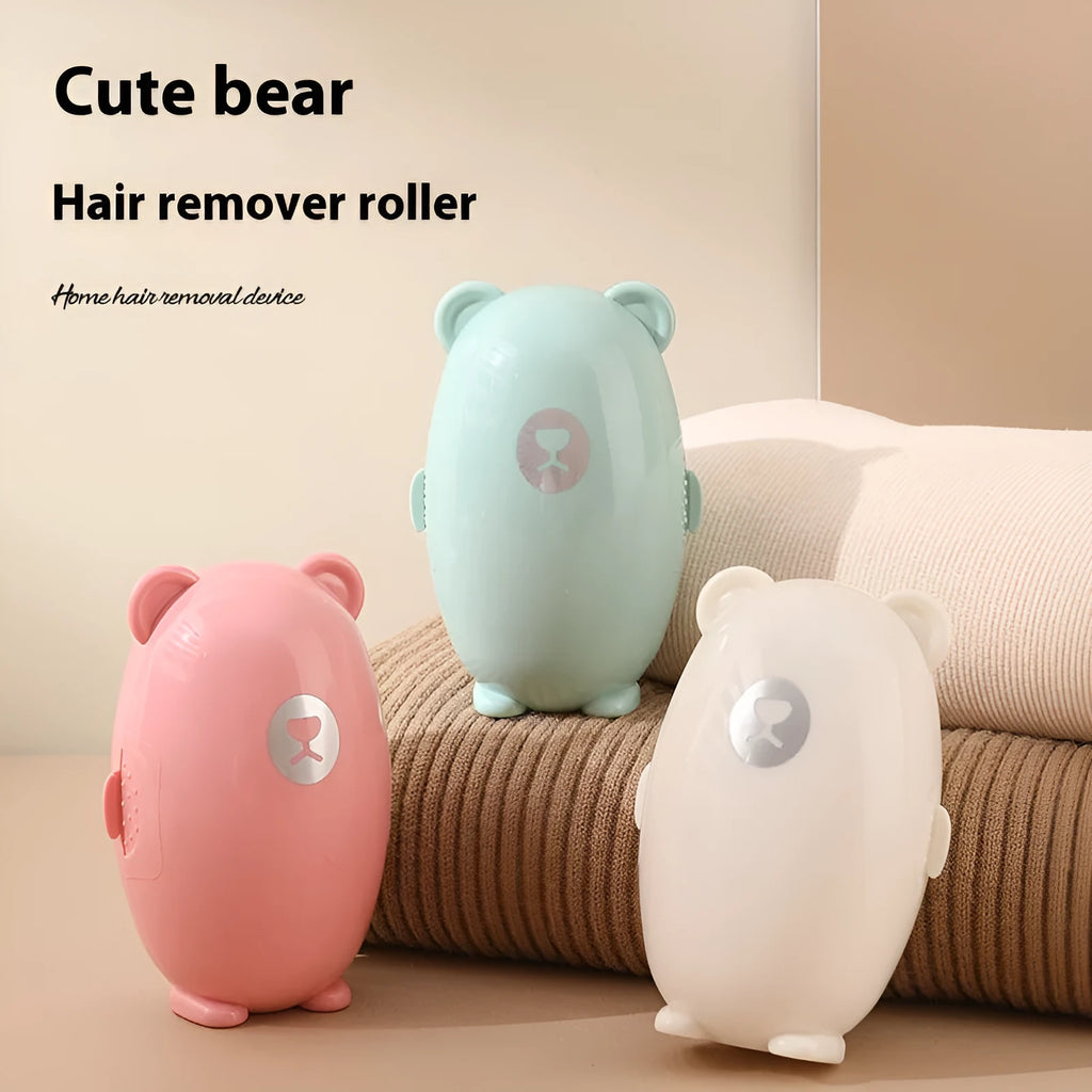 Washable lint roller in white pink or green colours with silicone adhesive surface for hair removal