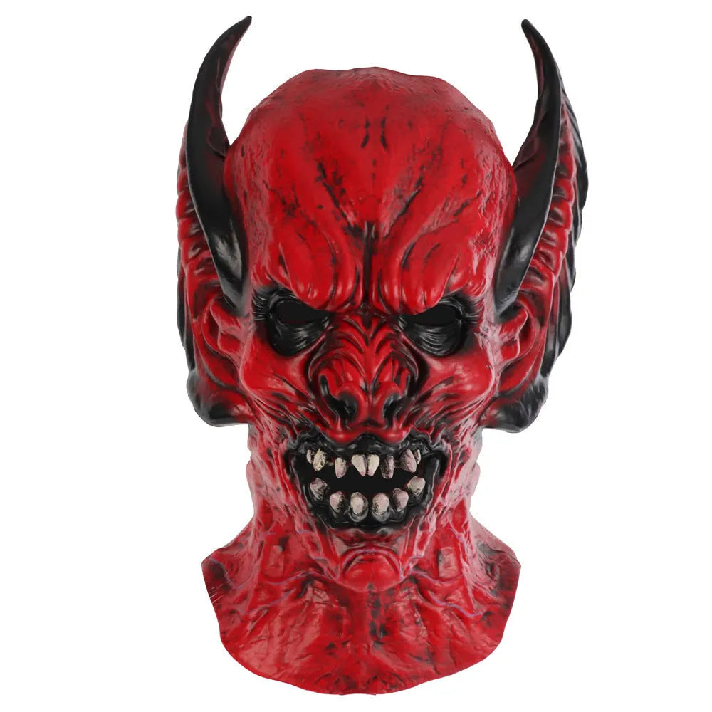 Red bat horror mask made from RP foam for Halloween dress up