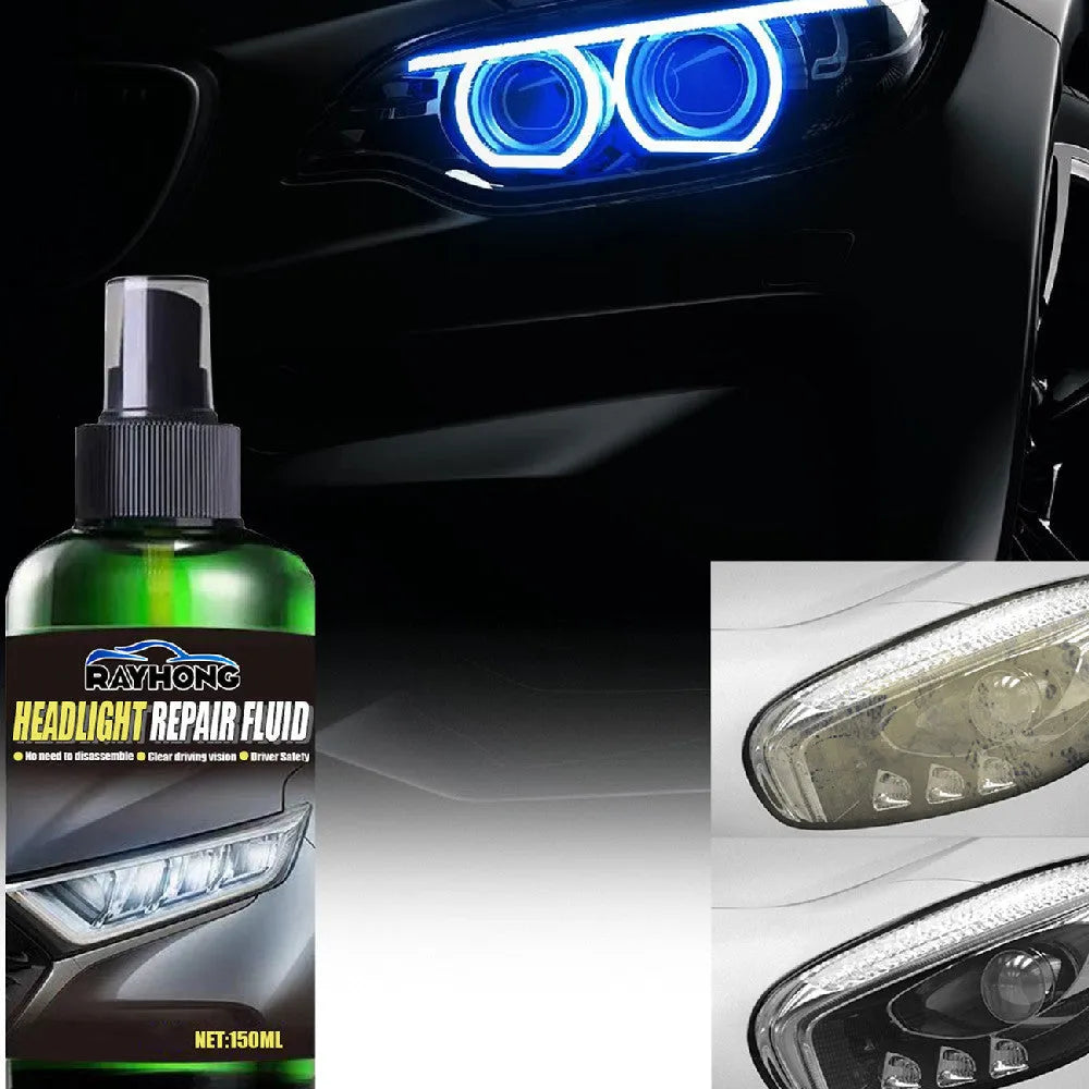 150ml bottle of car headlight repair liquid for restoring faded plastic lenses