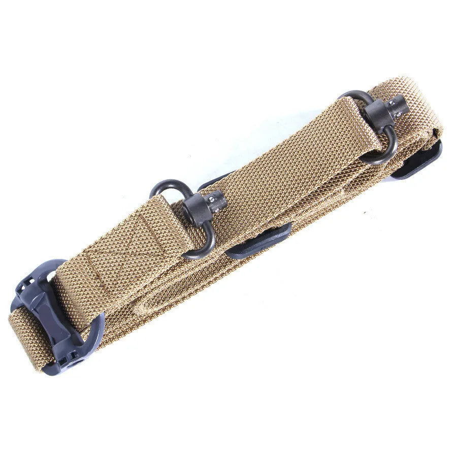 Tactical nylon multifunctional task strap rope showing black colour option with 150cm stretch capability
