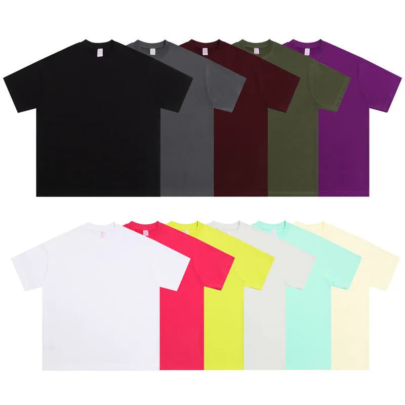 Men's loose fit pure cotton T-shirt in multiple colour options with regular short sleeves