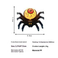 Halloween spider candlestick plastic ornament with battery-powered candle light