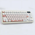 Dessert cat MOG round sublimation key cap set for mechanical keyboards with cartoon dessert cat designs