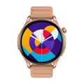 Btalk 3 Pro smart watch in blue showing AMOLED display with Bluetooth calling and health tracking functions