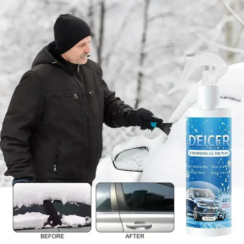 250ml car deicing spray bottle for vehicle windscreens and windows with spray nozzle