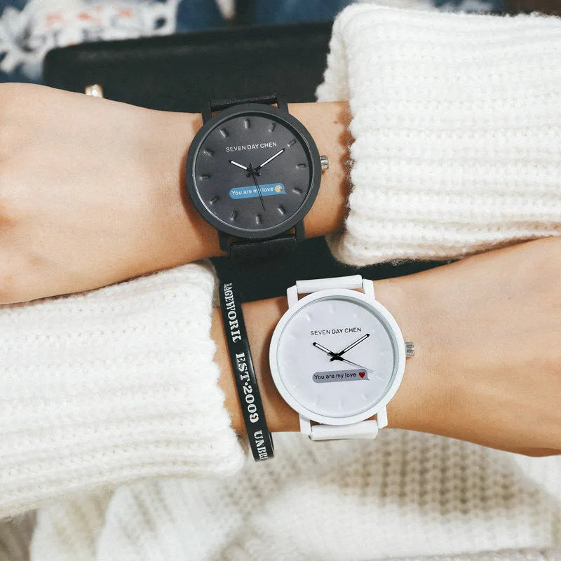Unisex retro casual quartz watch with 45mm dial, silicone strap, and alloy case on wrist