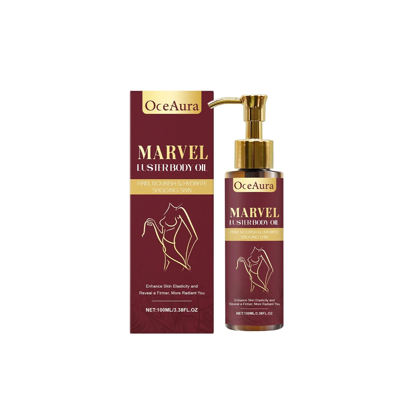 Gloss Care Body Massage Oil 100ml bottle with natural oils and vitamin E