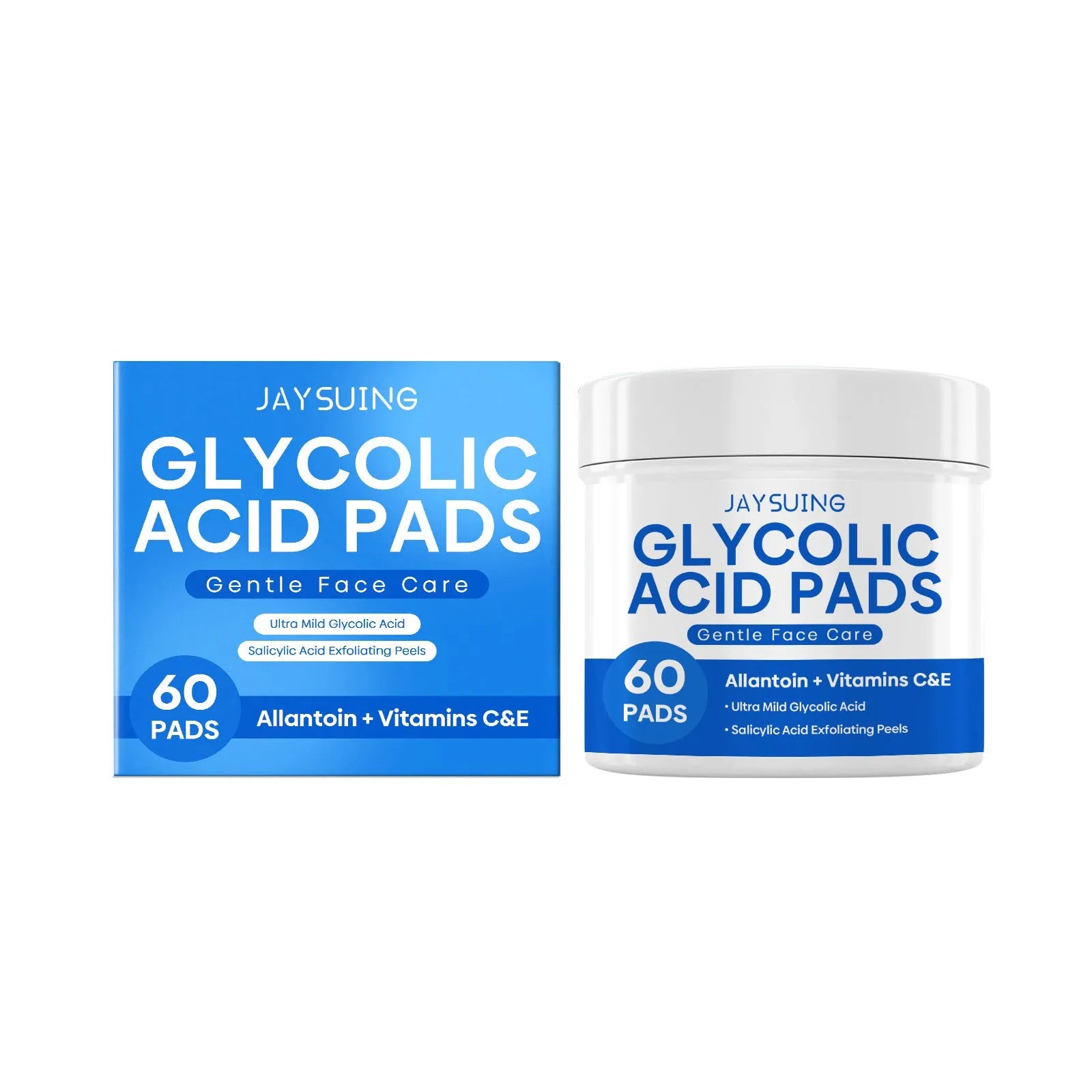 Glycolic Acid Cutin Cotton Cloth Mild skincare treatment with 60 pre-soaked pads