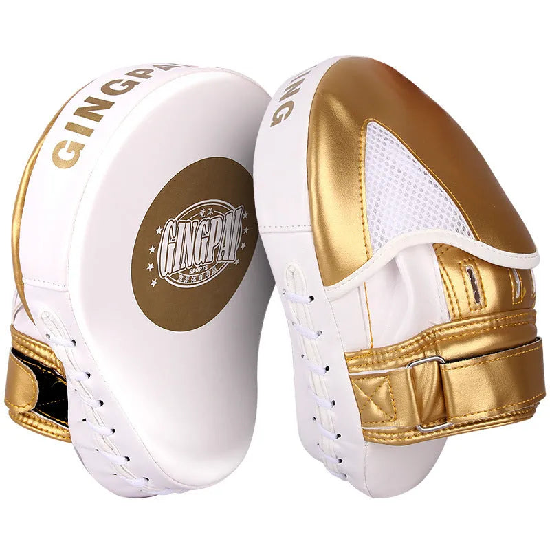 Vertical gold PU leather boxing baffle target for martial arts training