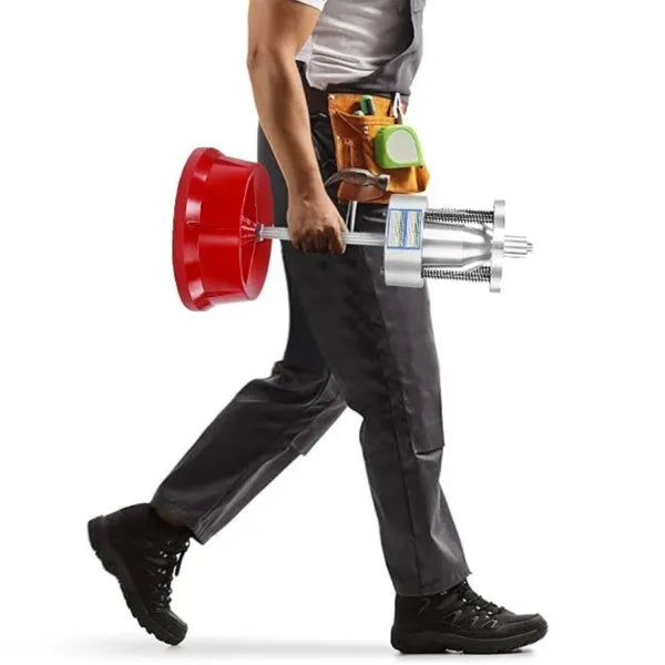 Portable wheel balancer with aluminium head and bull's-eye level for cars and trucks
