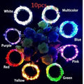LED wine bottle string lights with copper wire and 20 warm white LEDs for decorative lighting