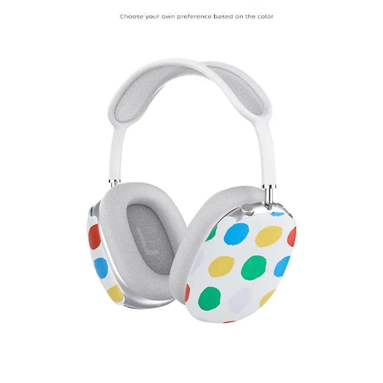 Wave point pattern hard protective case for Apple AirPods Max wireless headphones