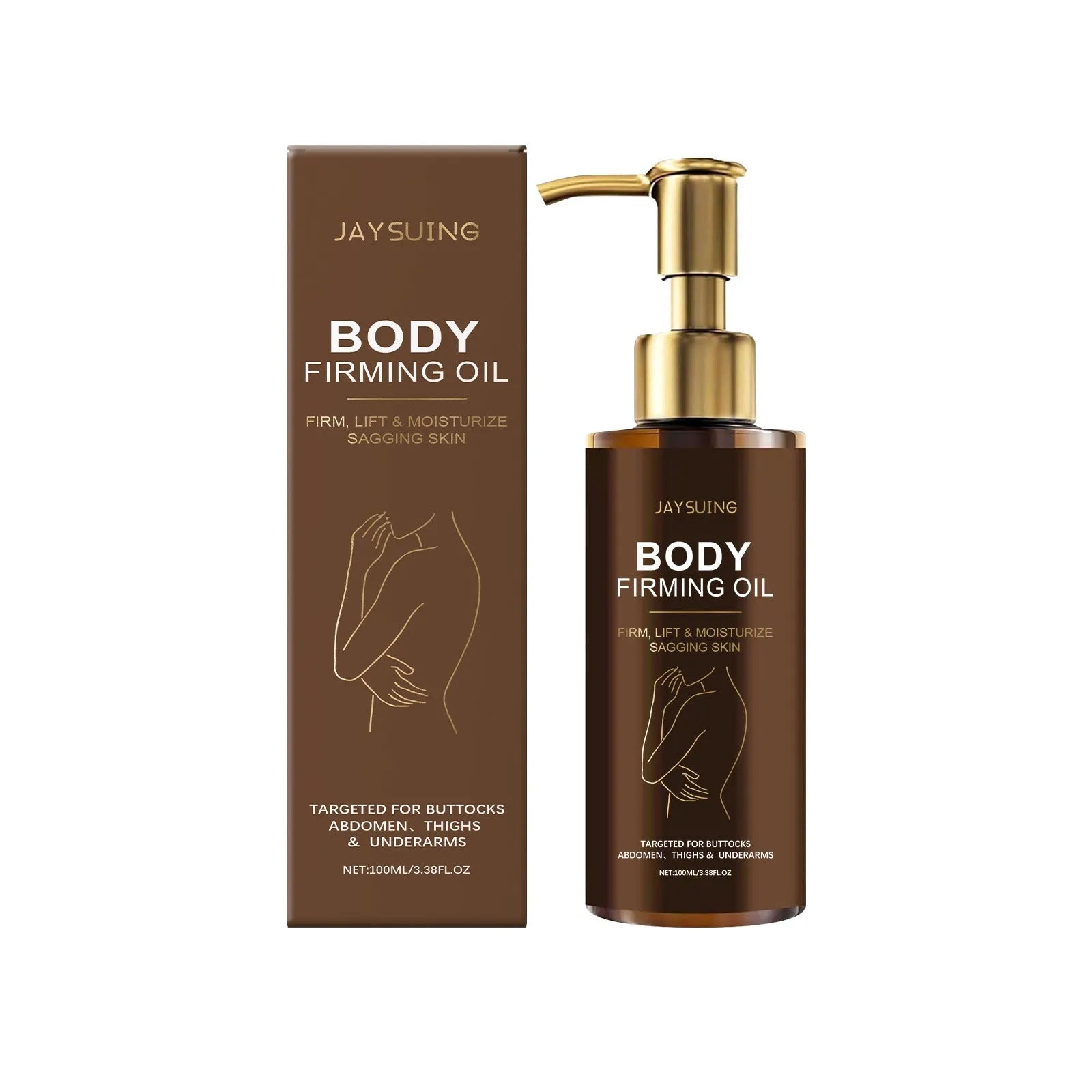 100ml bottle of nourishing body oil with Hyaluronic Acid for drying skin treatment