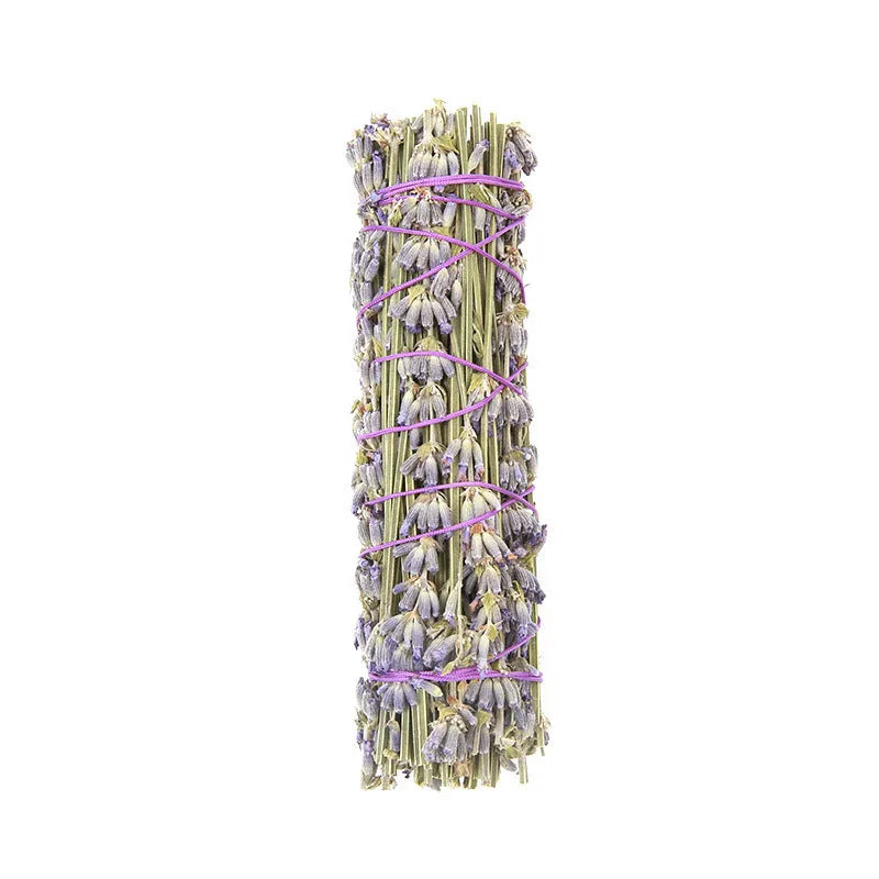 Natural lavender-scented dried flower aromatherapy stick measuring 4 inches