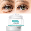 30ml pot of women's eye cream with a separate applicator for dark circle and fine line treatment