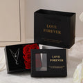Korean style soap flower gift set with six rose soap bouquet in gift box with handbag