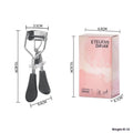A4 manual eyelash curler with comb in assorted colours including pink and black
