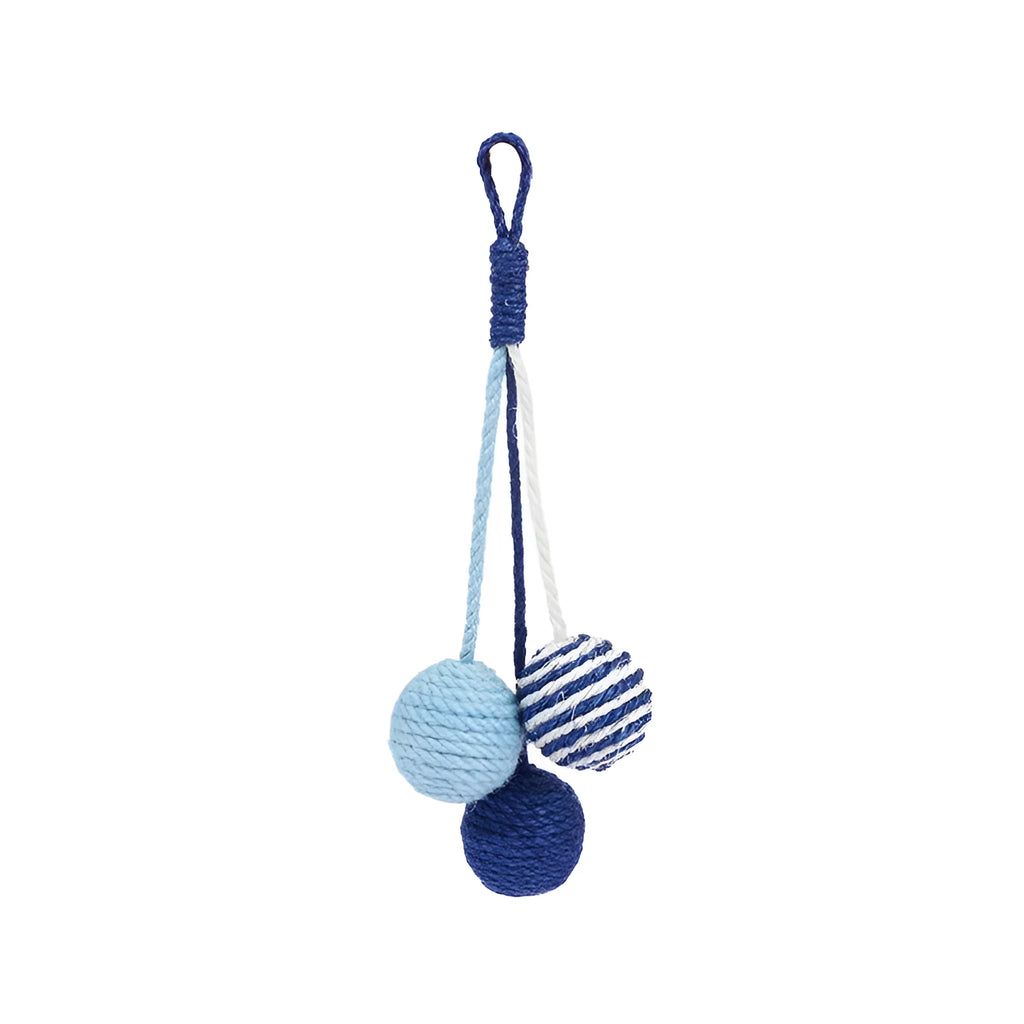 Bite-resistant cat toy set with teaser stick and catnip balls measuring 255mm