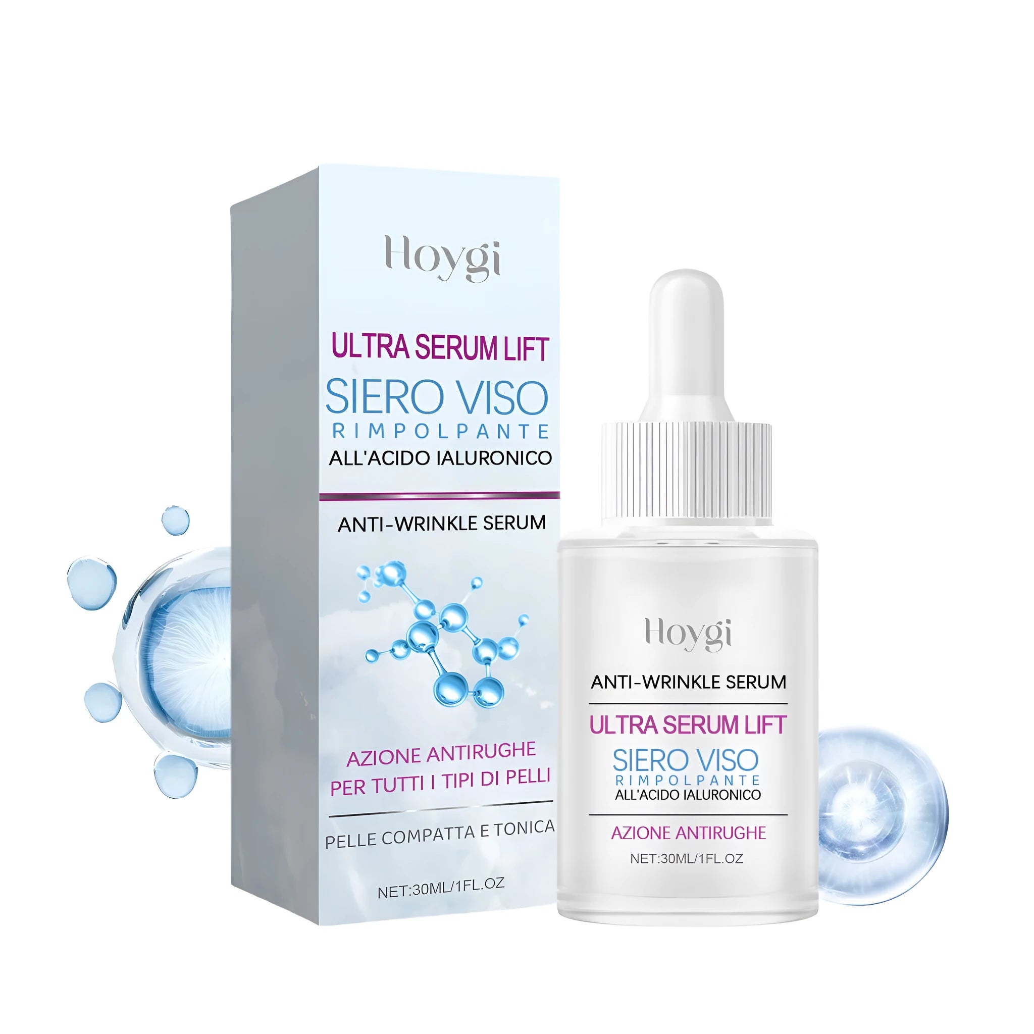 30ml hyaluronic acid anti-wrinkle solution essence serum bottle