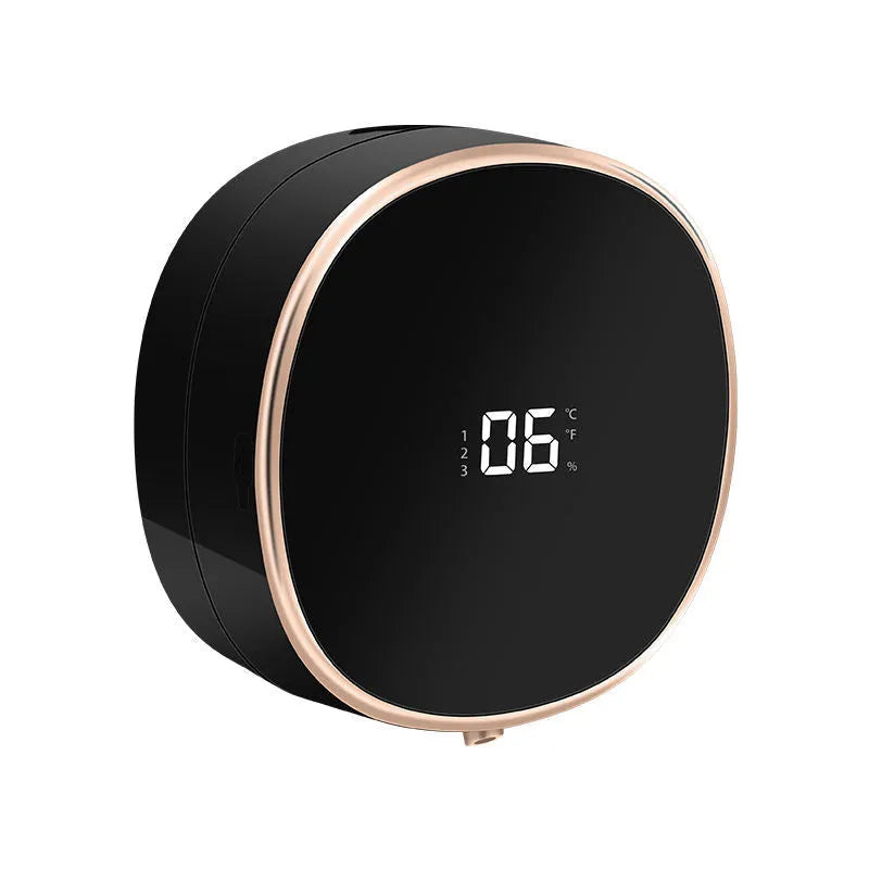 White automatic soap dispenser with infrared sensor and USB charging port