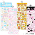 Sheet of waterproof PVC cartoon stickers for decorating notebooks and agendas.