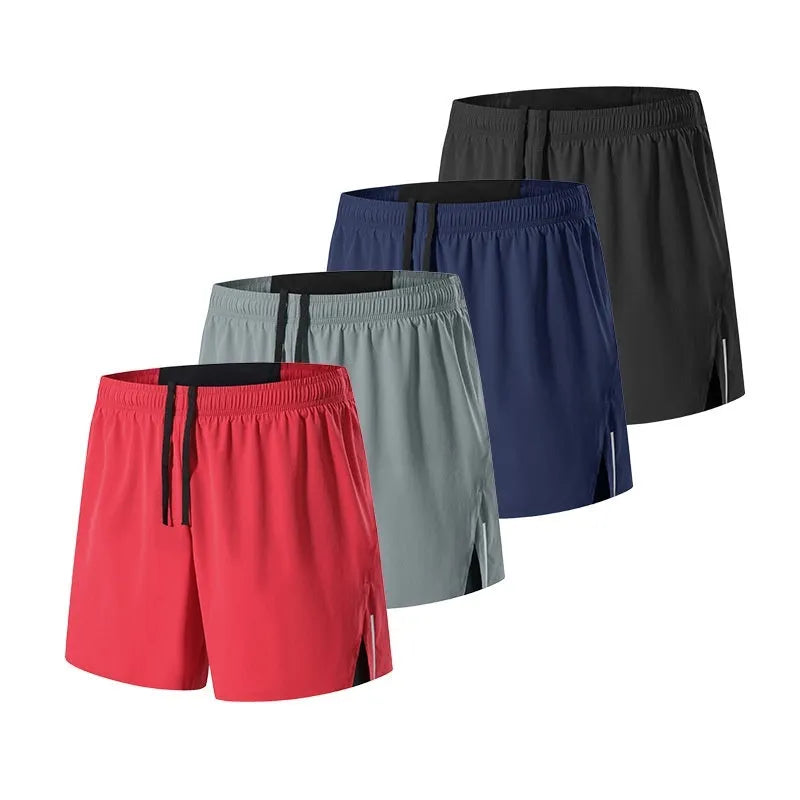 Men's high-waist loose-fit off-road running shorts in quick-dry fabric.