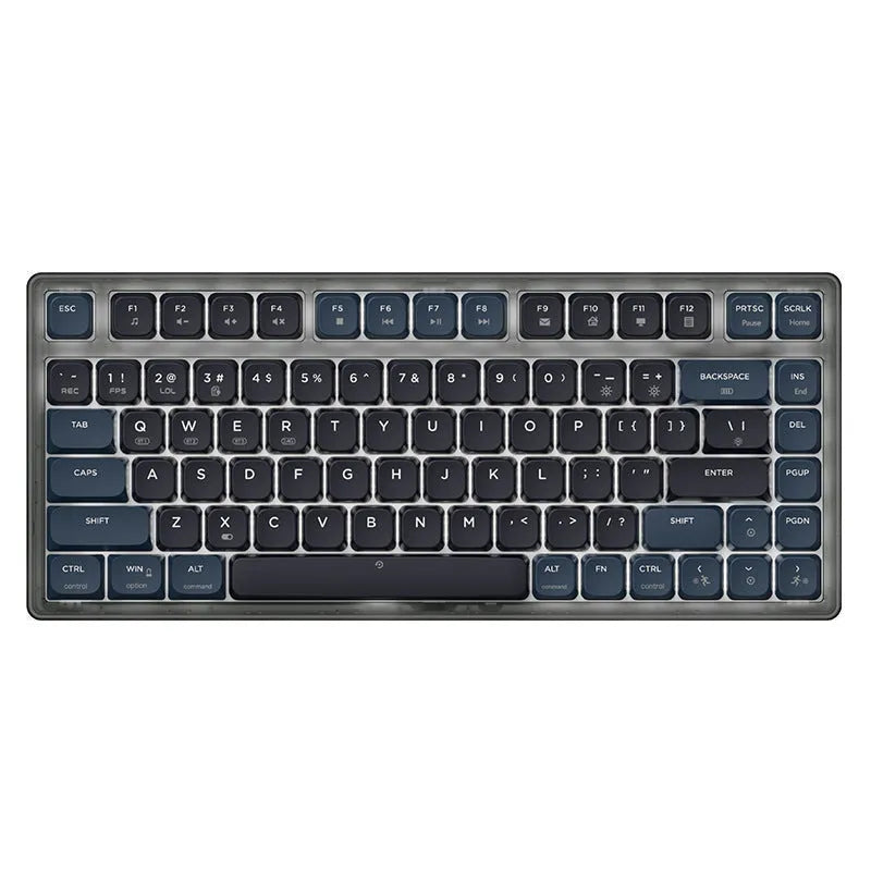 AJAZZ AK832PRO mechanical keyboard with colour screen display and compact 81-key layout in green colour option