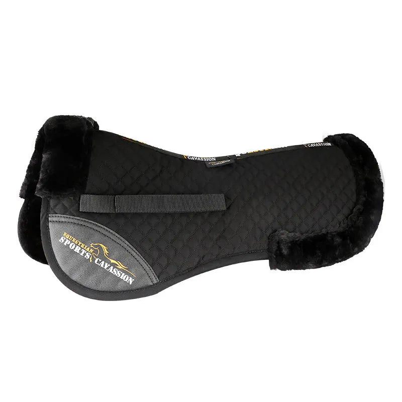 Riding shock absorption wool pad for equestrian and cycling waist protection