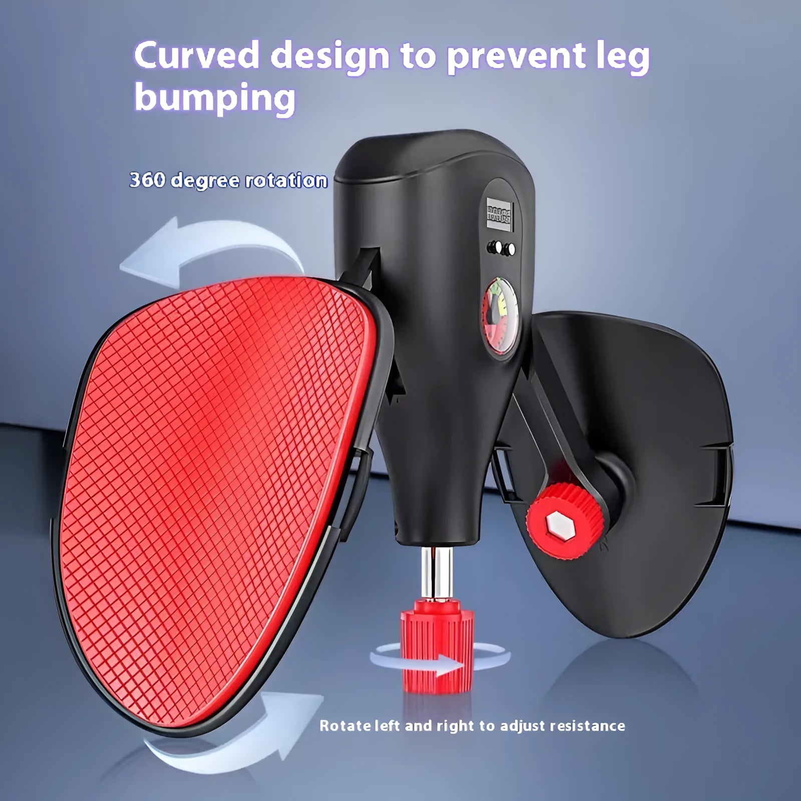 Men's black and grey Kegel trainer for PC muscle exercise with optional straps and handle.
