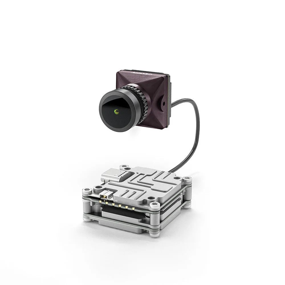 Caddx ADAPTS DJI FPV digital image transmission machine in silver with remote handle and mounting kit
