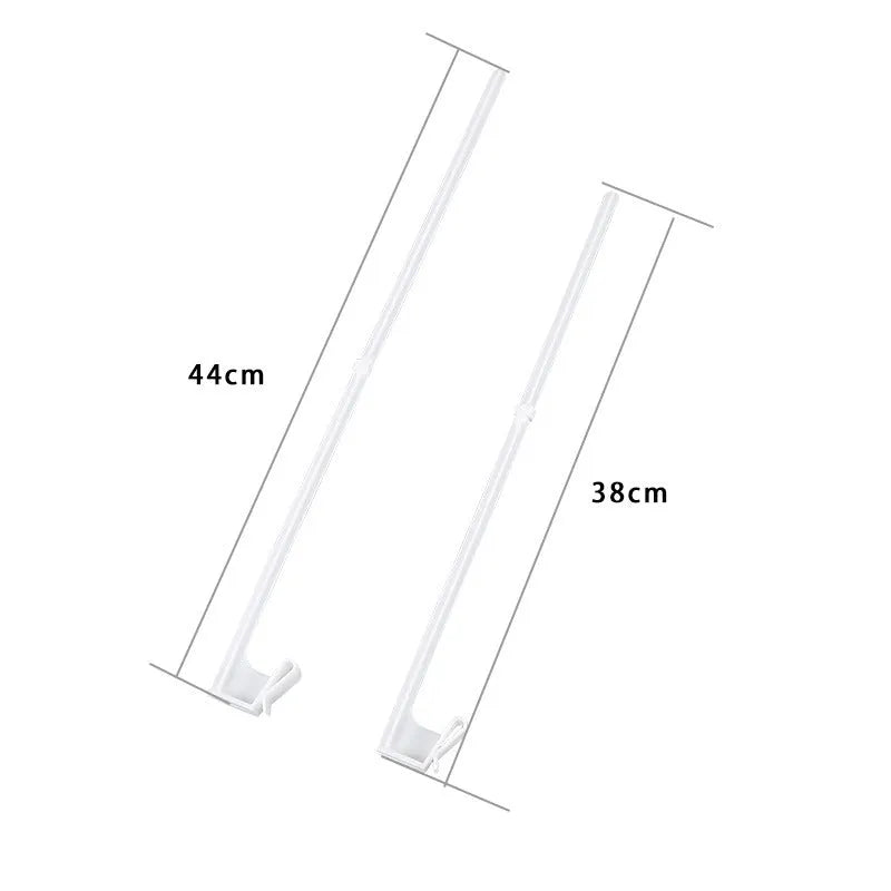 White PP plastic car window flag pole holder clip with ten poles.